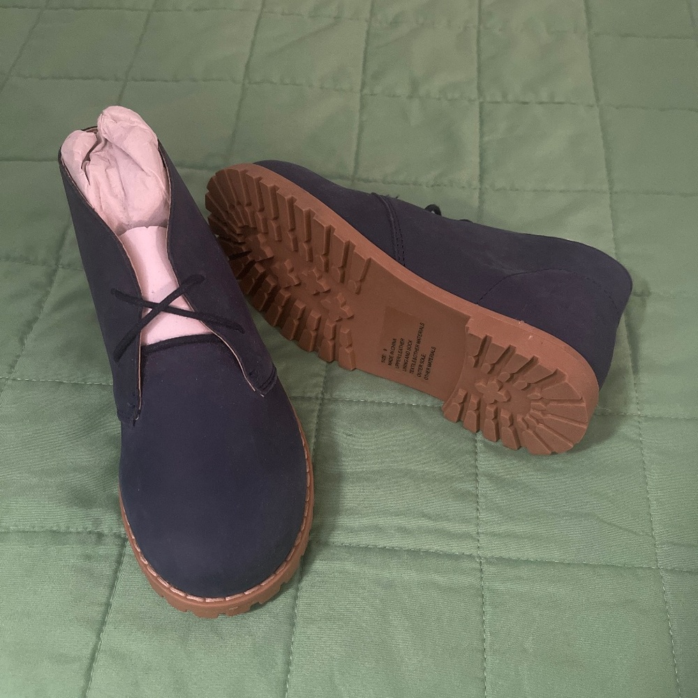 Janie and Jack unworn suede toddler ankle boots